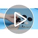 Black Silicone Rubber Plug 32 mm - Fits 32-33 mm Round Holes, 4 Pack