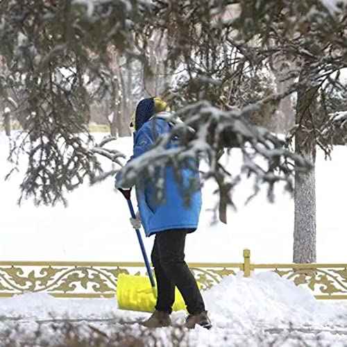 D Grip Plastic Spade Handle, 32mm Inner Diameter Snow Shovel Handle, Snow Scoop Digging Raking Tool, Garden Accessory (Yellow)