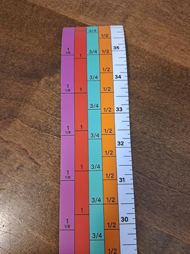 Magnetic Bottom-Up Sawmill Scale 36" with 1/2, 3/4, 1 and 1-1/8" increments, Removable Ruler