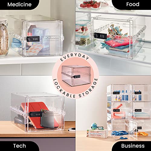 Lockabox One™ 10L Lockable Storage Box with Code - Crystal
