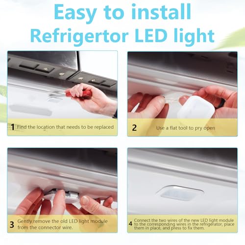 Obida 2 PCS W11483116 Refrigerator LED Light Replacement Module for Whirlpool/KitchenAid