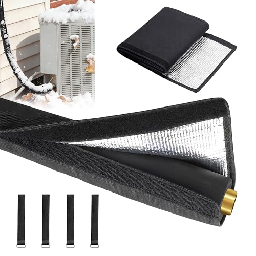 COVERTIFY 5-Layer Waterproof Copper AC Pipe Insulation Cover, 600D Oxford, 72in x 10.2in