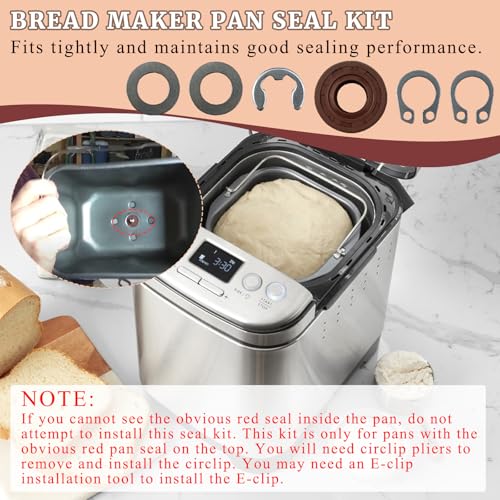 Heavy Duty Pan Seal Kit CBK-100 for Cuisinart Bread Maker – 6PCS Replacement Parts