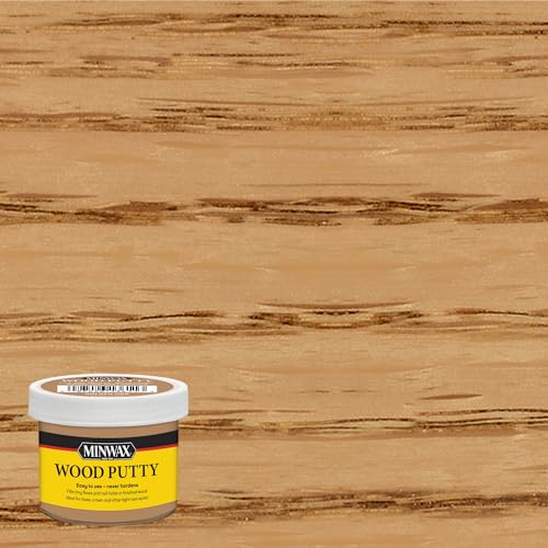 Minwax Wood Putty Golden Oak 3.75 oz - Color-Matched Wood Filler for Minor Repairs