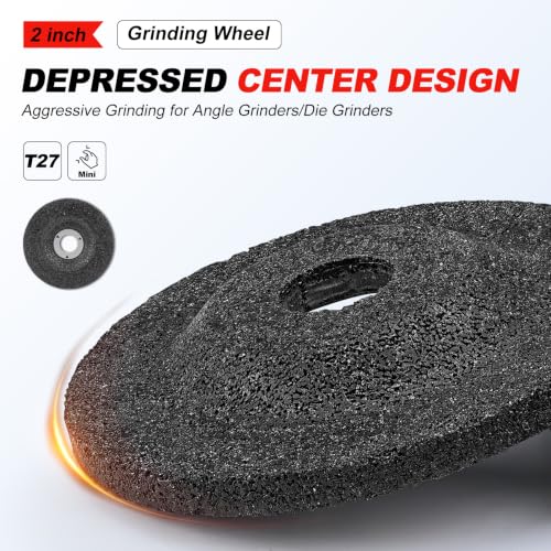 2-Inch Grinding Wheel for Metal, Steel & Stainless Steel | 25 Pack