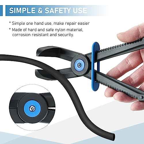ATPEAM Hose Clamp Pliers Set - 3 PCS 90¡Æ Angled Plastic Fuel Line Clamp Pliers for Fuel, Gas, Brake, Radiator, and Coolant Hoses