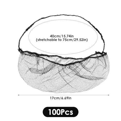 100 Pcs Beard Nets Food Service Beard Covers Beard Guards Black Comfortable Protective Beard Covers Beard Mask for Men Facial Hair
