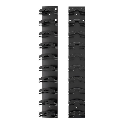 AMAMIA 2Pcs Hat Organizer for Baseball Caps, Wall Mounted Hat Racks, Up to 20 Hats, Hat Hanger Holder Display for Door Closet, Cap Organizer Storage Multilayer Two Mounting Option(Black&White) Black