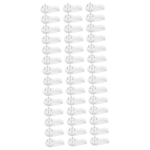 POPETPOP 40pcs Invisible Nail Hangers for Picture Frames Non-Traceless Wall Hooks for Home Decor Plastic Photo Frame Hangers Easy Installation No Damage to Walls