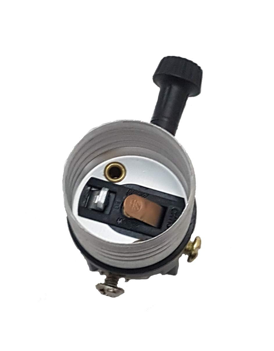 B&P Lamp® Antique Brass Socket with Matching Cord Set and Basic Hardware