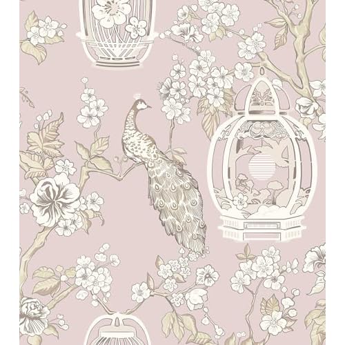 Pink Peel and Stick Wallpaper - Self Adhesive, Waterproof, Removable for Cabinet, Bedroom, Laundry Decor - 16.14'x78.7