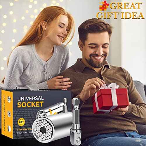 Stocking Stuffers for Adults Men, Gifts for Universal Socket Tools White Elephant Gifts Dad Gifts, Christmas Gifts for Who Have Everything Dad Boyfriend Husband Tools for Cool Gadgets