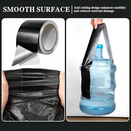 3.15 Inches x 11 Yards Black Heavy Duty Duct Tape, Waterproof Outdoor Tape for Repairs, Strong, Flexible, No Residue