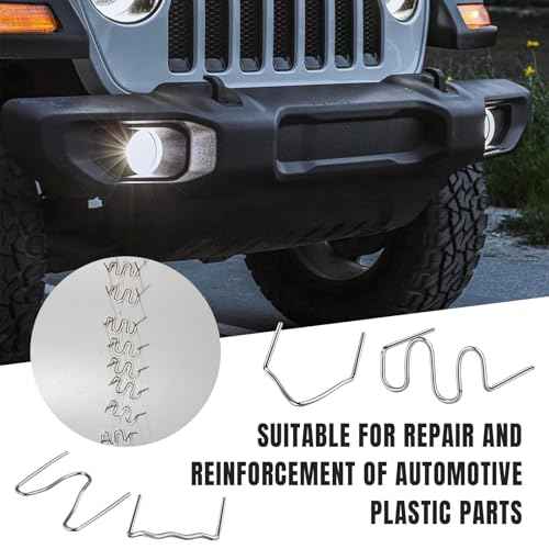 1200PCS Nails Rods Hot Staples Plastic Repair Machine Welding Gun Staples for Hot Stapler Repair Car Bumpers Machine Dashboards Lamp Holders Daily Plastics Supplies Plastics Rings 0.6mm 0.8mm Staple