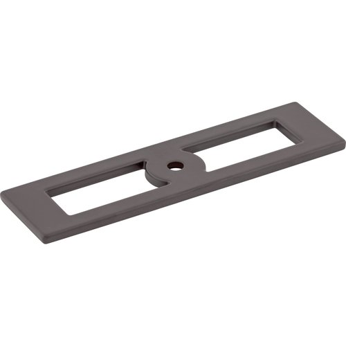 Top Knobs TK922BSN Top Knobs TK922 Hollin 3-3/4 Inch Center to Center Backplate for Cabinet Knobs from The Lynwood Series