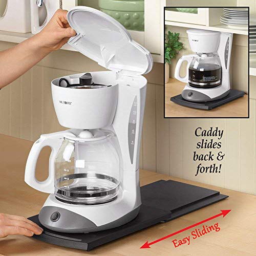 HauSun 1 Set Sliding Tray Mat for Coffee Makers & Small Kitchen Appliances – Heavy-Duty Under-Cabinet Cabinet Caddy