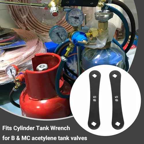 Ziyuan Acetylene Tank Wrench,for B & MC Acetylene Tank Valves Wrench for Controlling The Opening And Closing of Acetylene Cylinders(2 pack)