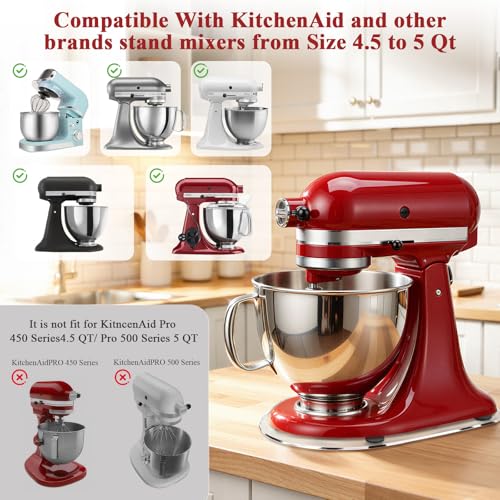 Goldfishwa 4.5-5Qt Mixer Slider Mat for KitchenAid Tilt-Head Stand Mixers — Thickened Acrylic Tray