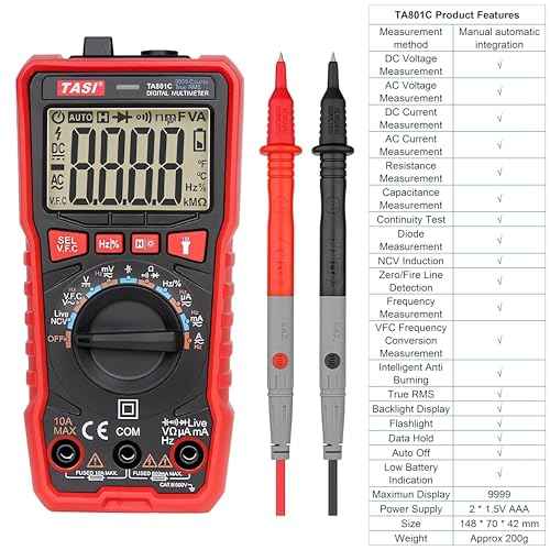 Electric Soldering Iron, Solder Iron Kit, Adjustable Temperature Soldering Iron, 5pcs Solding Tips, Digital Multimeter Kit, Multi Tester, NCV, TRMS 10000 Counts, Smart Auto-Ranging, Voltage Tester
