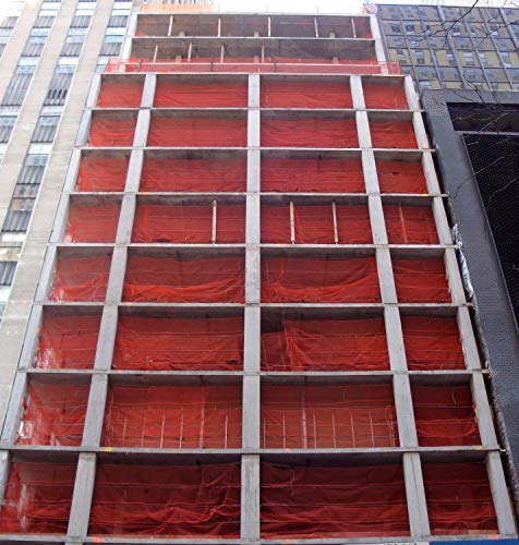 Safety Netting 4'x150' Orange Fire Retardant Mesh Debris Fence, 1/4" Holes