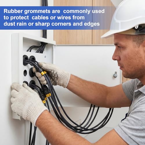 210PCS Rubber Grommet Kit with 9 Sizes for Wiring and Automotive Protection