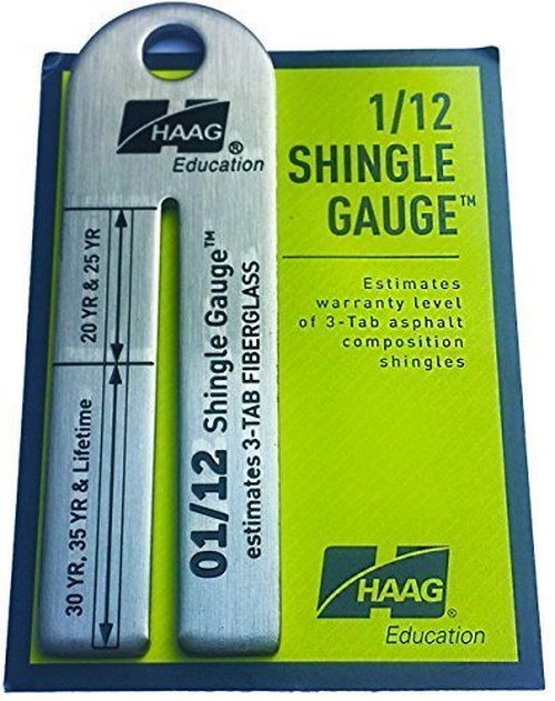Haag Shingle Gauge, Shingle Gauge Tool, 1/12 Shingle Gauge, Haag 12/1 Shingle Gauge Tool, Haag Engineering Shingle Gauge Tool