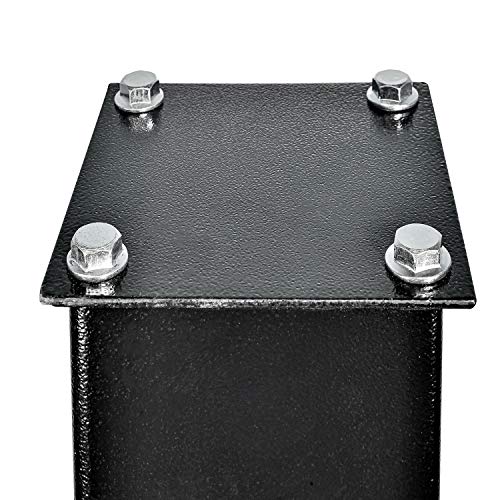 Mail Boss In-Ground Heavy Duty Steel Mailbox Post Black 44.5 Inch