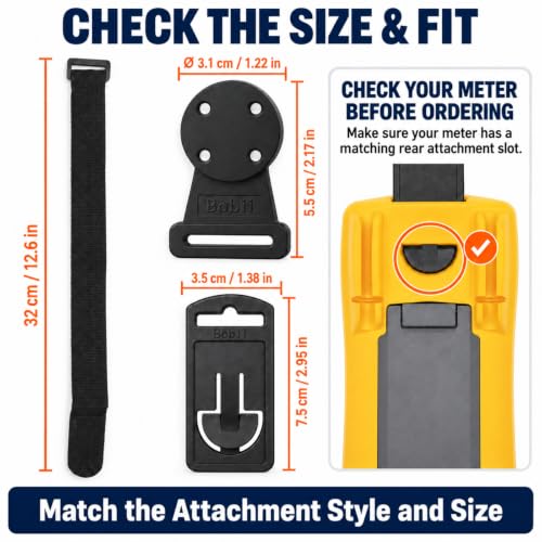 Magnetic Multimeter Hanger Kit for Fluke Instruments - Adjustable Loop Strap