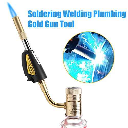 Turbo Torch Tips, Gas Self Ignition Turbo Torch Regulator Brazing Soldering Welding Plumbing Gun Tool Home Accessory