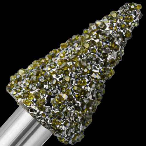 20Pcs 46-Grit Diamond Grinder Bit 1/8" Shank Compatible with Dremel Rotary Tool Attachment Accessories Grinding Burrs for Stone Glass Resin Porcelain Ceramic Quartz Glaze Steel Carve Engrave Polish