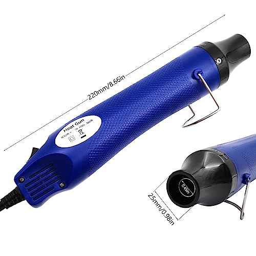 Heat Gun, Mini Hot Air Gun for DIY Crafts Portable Heat Air Gun Tool for Embossing Shrink Wrapping Drying Paint