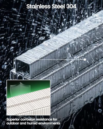 Meite T50 Stainless Steel Staples Assorted Sizes 2,520 Count for Upholstery & Marine Use