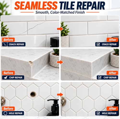 Ankita Tile Repair Kit No.05 Color Match for Chips & Cracks - Ceramic & Porcelain