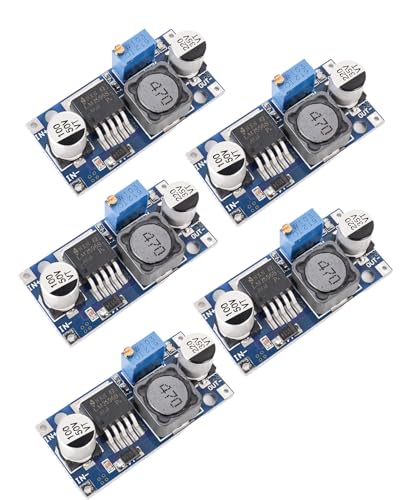5 Pack LM2596 DC-DC Buck Converter Adjustable Voltage Regulator 3-40V to 1.5-35V