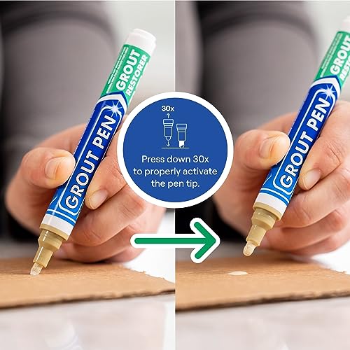 Rainbow Chalk Markers Beige Grout Pen with Narrow 5mm Tip - 7mL