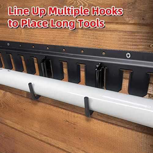 12PCS E Track J Hooks Heavy Duty E Track X Track Steel Hanger, Spring Fitting E Track Accessories for Enclosed Trailer, Cargo Van,Semi-Trucks Trailer,Black
