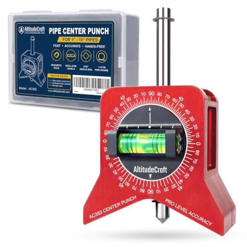 Magnetic Pipe Center Finder Punch Tool for 1-10 Inch