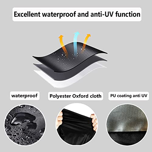 YANGSHILEI 38W×23D×34H Chest Freezer Cover 7.0 Cu Ft Outdoor Weatherproof