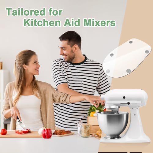 Mixer Slider Mat for KitchenAid 4.5-5 Qt Tilt-Head (White) - SIUDANGKA