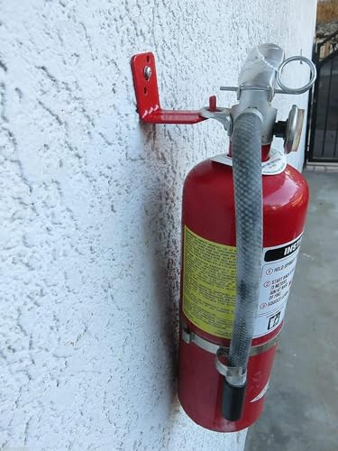 Universal Fire Extinguisher Bracket - Heavy Duty Wall Mount Holder (2 Pack)