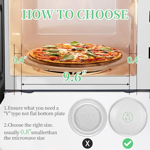 10.5" Universal Microwave Plate Replacement Glass Turntable – Fits LG, GE, Panasonic, Frigidaire, Farberware & More