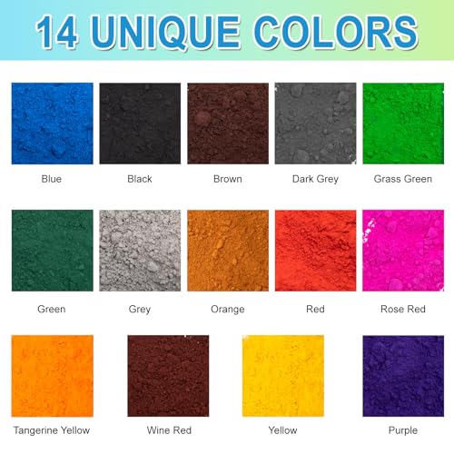 GOODTAKE Concrete Pigment, Brown Iron Oxide Cement Dye Color for Mortar, Grout, Plaster, Tile, Paint, Paving Concrete Mold (Brown, 4 oz)