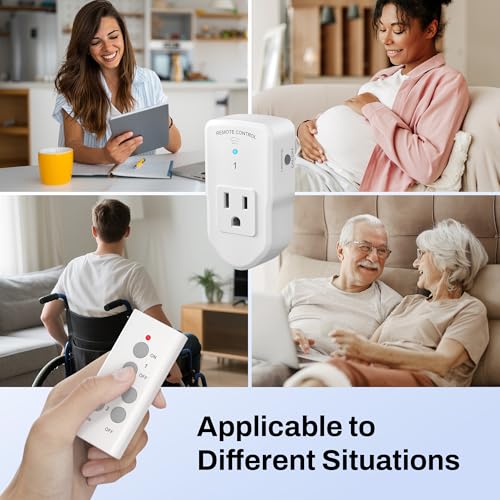 BN-LINK Handheld Wireless Remote Control Outlet Kit for Lights & Appliances