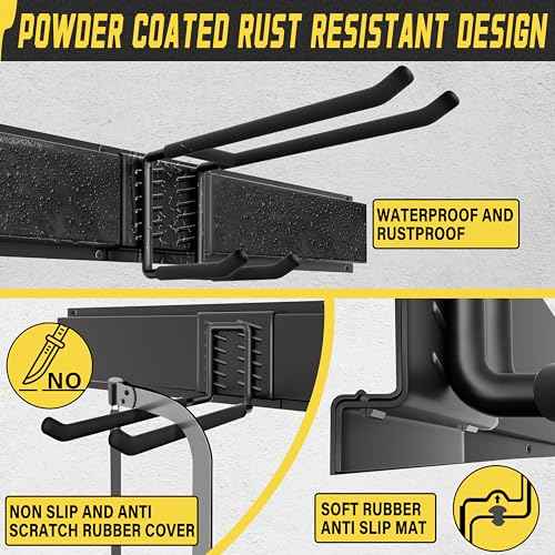 Garage Wall Organizer,15Pack Carries 675 lbs,Garden Tool Organizer 48in With Large Storage Space,Easy Assembly, Sturdy Design,for Efficient Tool Storage Garage Organization