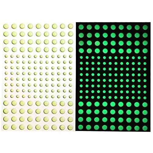 DUOFIRE 3D Domed Glow in The Dark Dots Wall or Ceiling Stickers, Glowing Ultra Bright Dots of 336Pcs,Perfect for Kids Bedding Room or Birthday Gift,Beautiful Wall Decals and Ceiling Decors