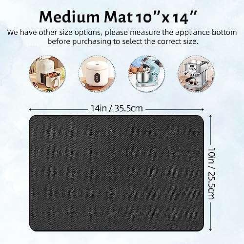 LOPNUR 14x10 Inch Kitchen Appliance Slider Tray, Grey – 14'' L x 10'' W