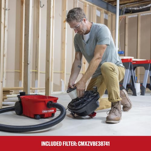 CRAFTSMAN 4 Gallon Wet Dry Shop Vacuum with 5.0 Peak HP, Includes Accessories