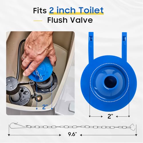 Forynade Universal 2-Inch Toilet Flapper Replacement Kit for American Standard Kohler Toto