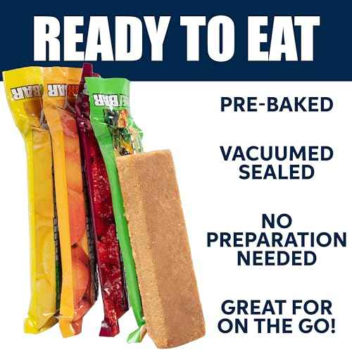 SOS Food Lab Emergency Food Bar (18 Energy Bars, 9 Assorted Flavors) - 400 Calorie, Low Sodium, Nutrient Dense Millenium Bar - Ready to Eat, 5 Year Shelf Life Survival Food for Disaster Preparedness