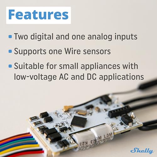 Shelly Plus Uni Smart Wi-Fi Bluetooth Module for Low-Voltage Automation
